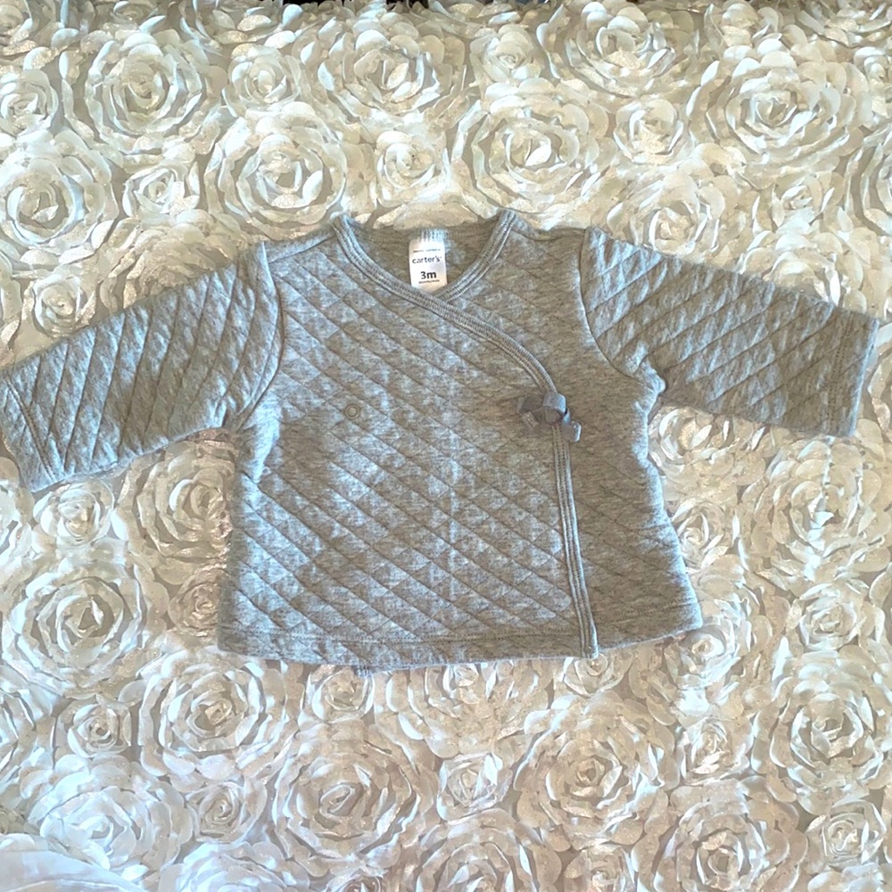 . quilted gray jacket size 3 months